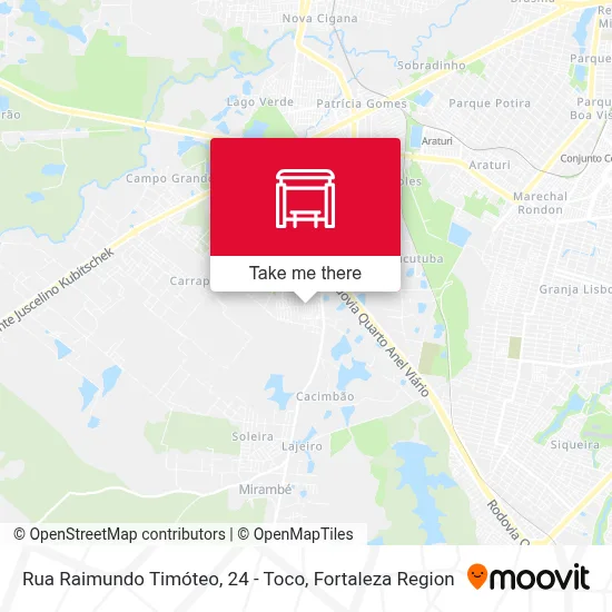 Rua Raimundo Timóteo, 24 - Toco map