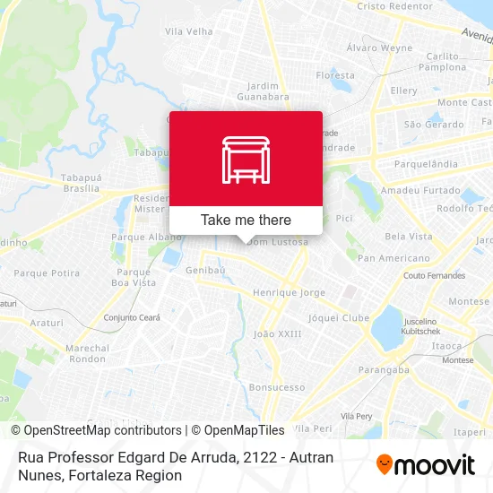 Rua Professor Edgard De Arruda, 2122 - Autran Nunes map