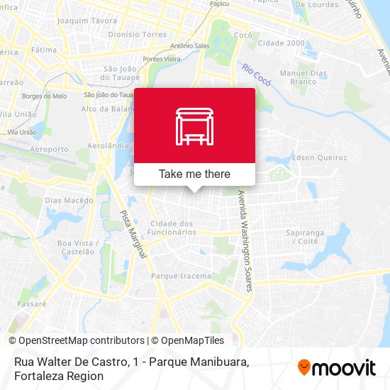 Rua Walter De Castro, 1 - Parque Manibuara map
