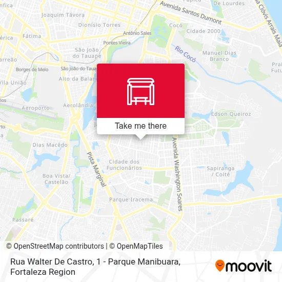 Rua Walter De Castro, 1 - Parque Manibuara map