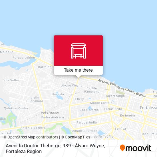 Avenida Doutor Theberge, 989 - Álvaro Weyne map