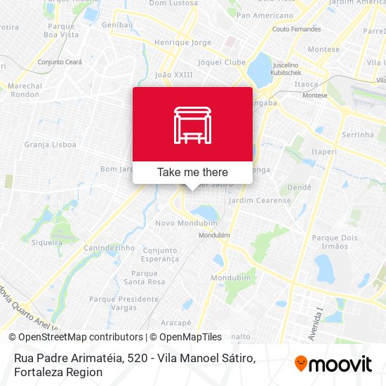 Rua Padre Arimatéia, 520 - Vila Manoel Sátiro map