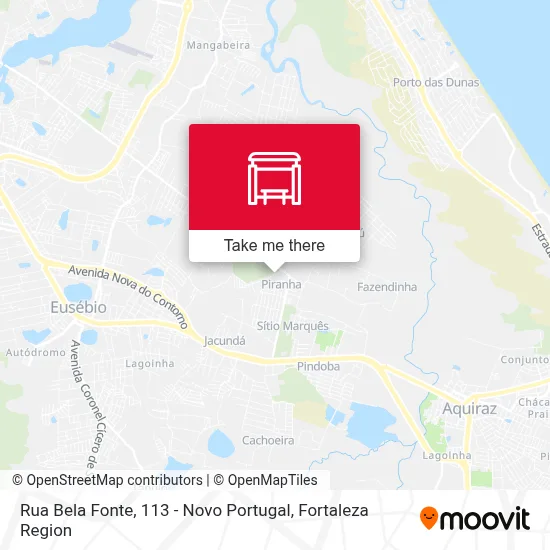 Rua Bela Fonte, 113 - Novo Portugal map