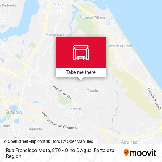 Rua Francisco Mota, 870 - Olho D'Água map