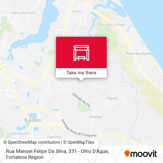 Rua Manoel Felipe Da Silva, 331 - Olho D'Água map