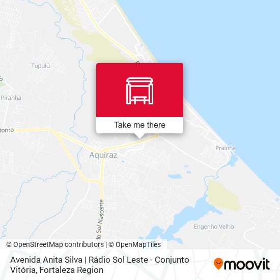 Avenida Anita Silva | Rádio Sol Leste - Conjunto Vitória map