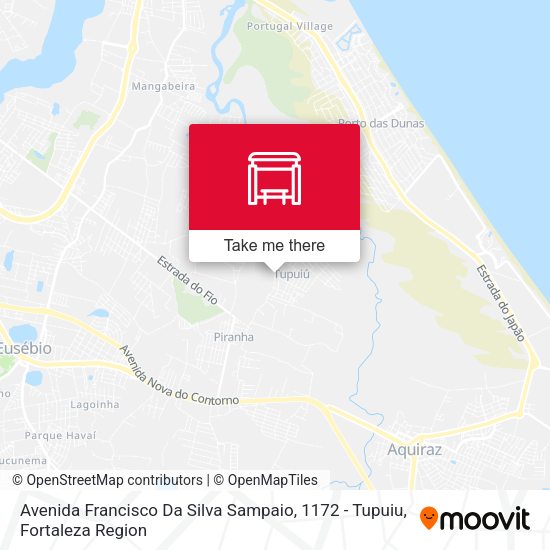 Avenida Francisco Da Silva Sampaio, 1172 - Tupuiu map