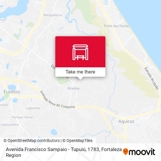 Avenida Francisco Sampaio - Tupuiú, 1783 map