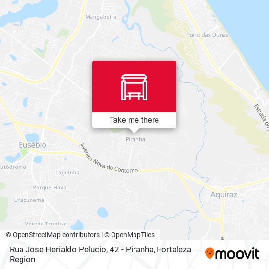 Rua José Herialdo Pelúcio, 42 - Piranha map