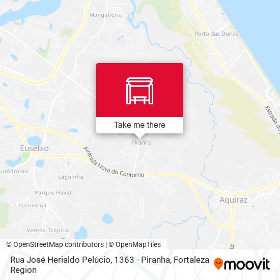 Rua José Herialdo Pelúcio, 1363 - Piranha map