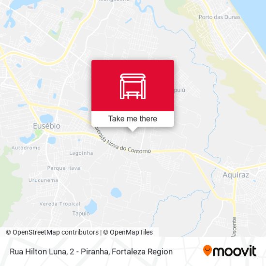 Rua Hilton Luna, 2 - Piranha map