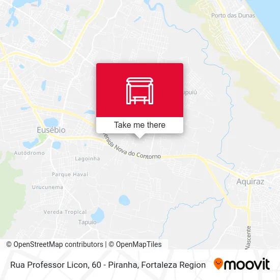 Rua Professor Licon, 60 - Piranha map