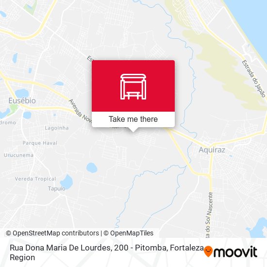Rua Dona Maria De Lourdes, 200 - Pitomba map