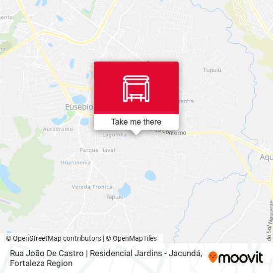 Rua João De Castro | Residencial Jardins - Jacundá map