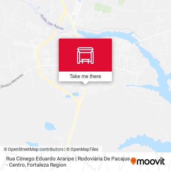 Rua Cônego Eduardo Araripe | Rodoviária De Pacajus - Centro map