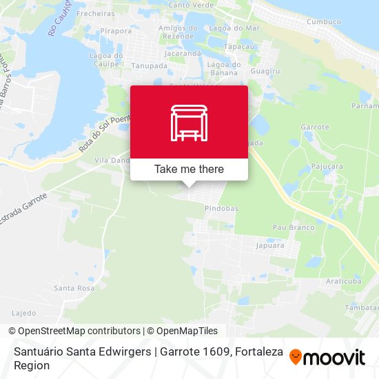 Santuário Santa Edwirgers | Garrote 1609 map