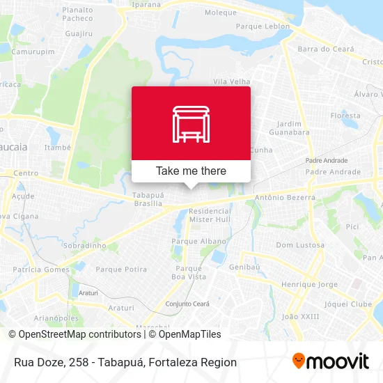 Rua Doze, 258 - Tabapuá map