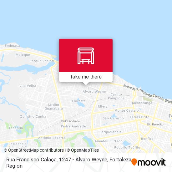 Rua Francisco Calaça, 1247 - Álvaro Weyne map