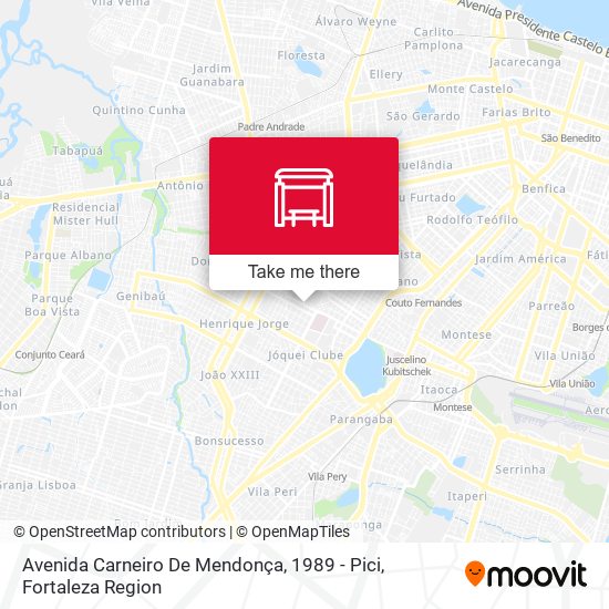 Avenida Carneiro De Mendonça, 1989 - Pici map