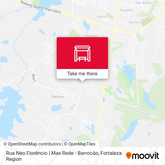 Rua Neo Florêncio | Max Rede - Barrocão map