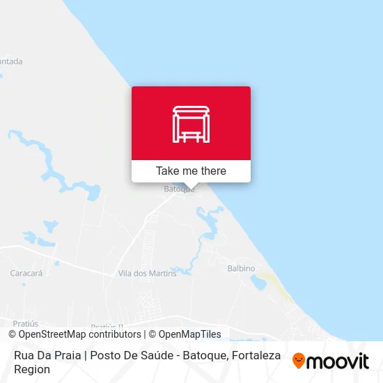 Rua Da Praia | Posto De Saúde - Batoque map