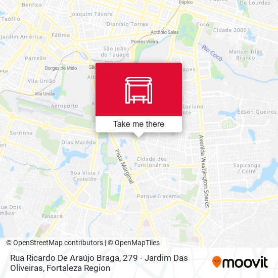 Rua Ricardo De Araújo Braga, 279 - Jardim Das Oliveiras map