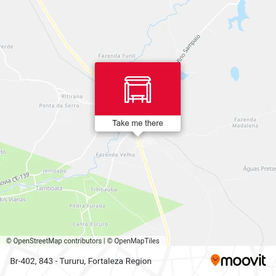 Br-402, 843 - Tururu map