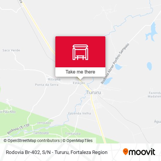 Rodovia Br-402, S/N - Tururu map