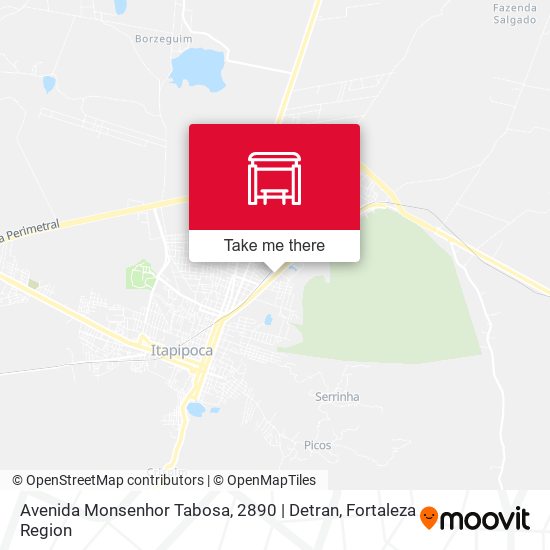 Avenida Monsenhor Tabosa, 2890 | Detran map