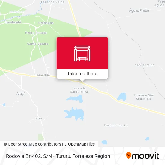 Rodovia Br-402, S/N - Tururu map