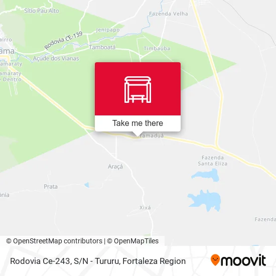 Rodovia Ce-243, S/N - Tururu map