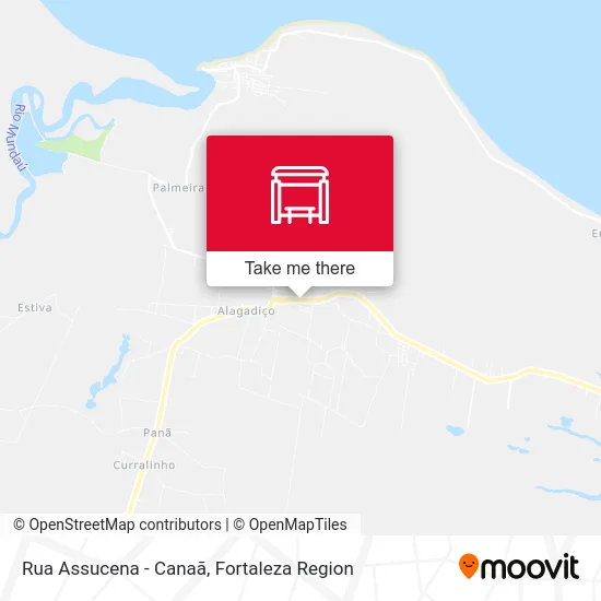 Rua Assucena - Canaã map