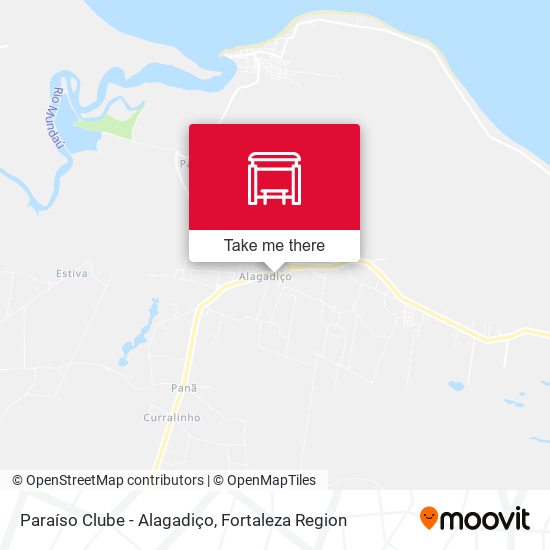 Paraíso Clube - Alagadiço map