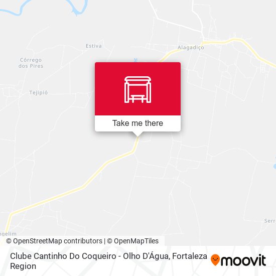 Clube Cantinho Do Coqueiro - Olho D'Água map
