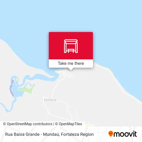 Rua Baixa Grande - Mundaú map