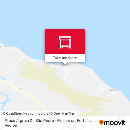 Praça / Igreja De São Pedro - Flecheiras map