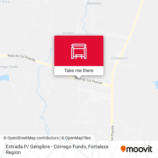 Entrada P/ Gengibre - Córrego Fundo map