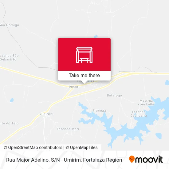 Rua Major Adelino, S / N - Umirim map