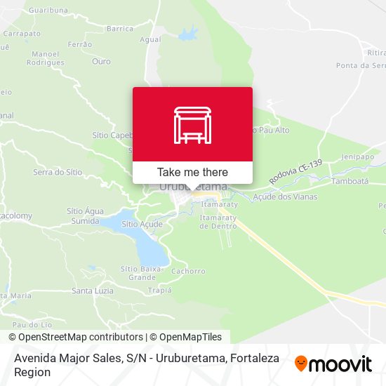 Avenida Major Sales, S / N - Uruburetama map