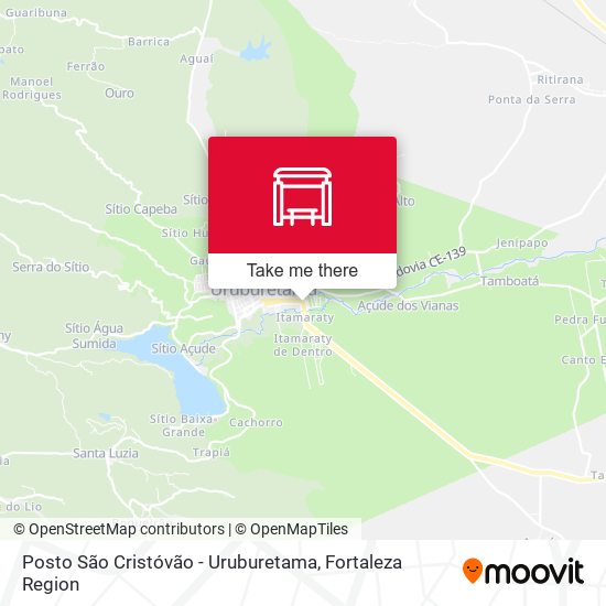 Posto São Cristóvão - Uruburetama map