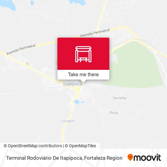 Terminal Rodoviário De Itapipoca map