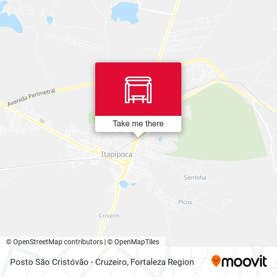 Posto São Cristóvão - Cruzeiro map