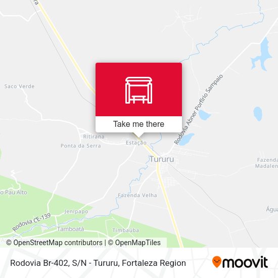 Rodovia Br-402, S/N - Tururu map