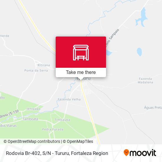 Rodovia Br-402, S/N - Tururu map