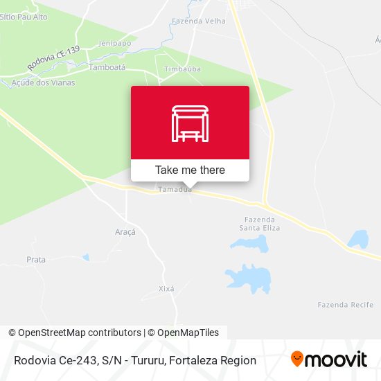 Rodovia Ce-243, S/N - Tururu map