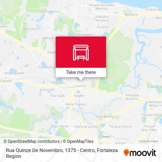 Rua Quinze De Novembro, 1375 - Centro map