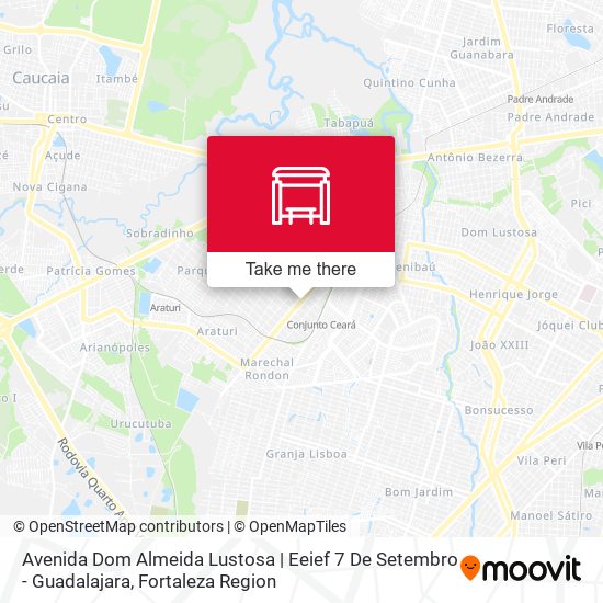 Mapa Avenida Dom Almeida Lustosa | Eeief 7 De Setembro - Guadalajara