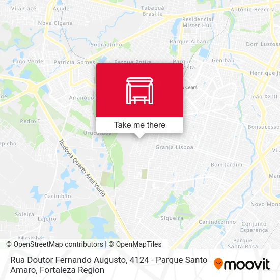 Rua Doutor Fernando Augusto, 4124 - Parque Santo Amaro map