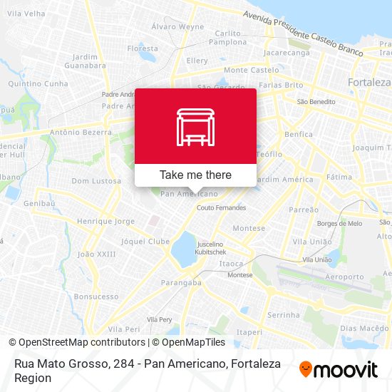 Rua Mato Grosso, 284 - Pan Americano map