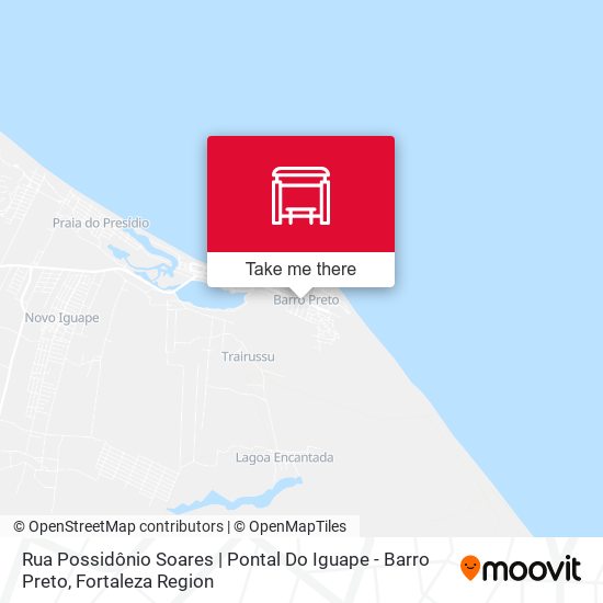 Rua Possidônio Soares | Pontal Do Iguape - Barro Preto map